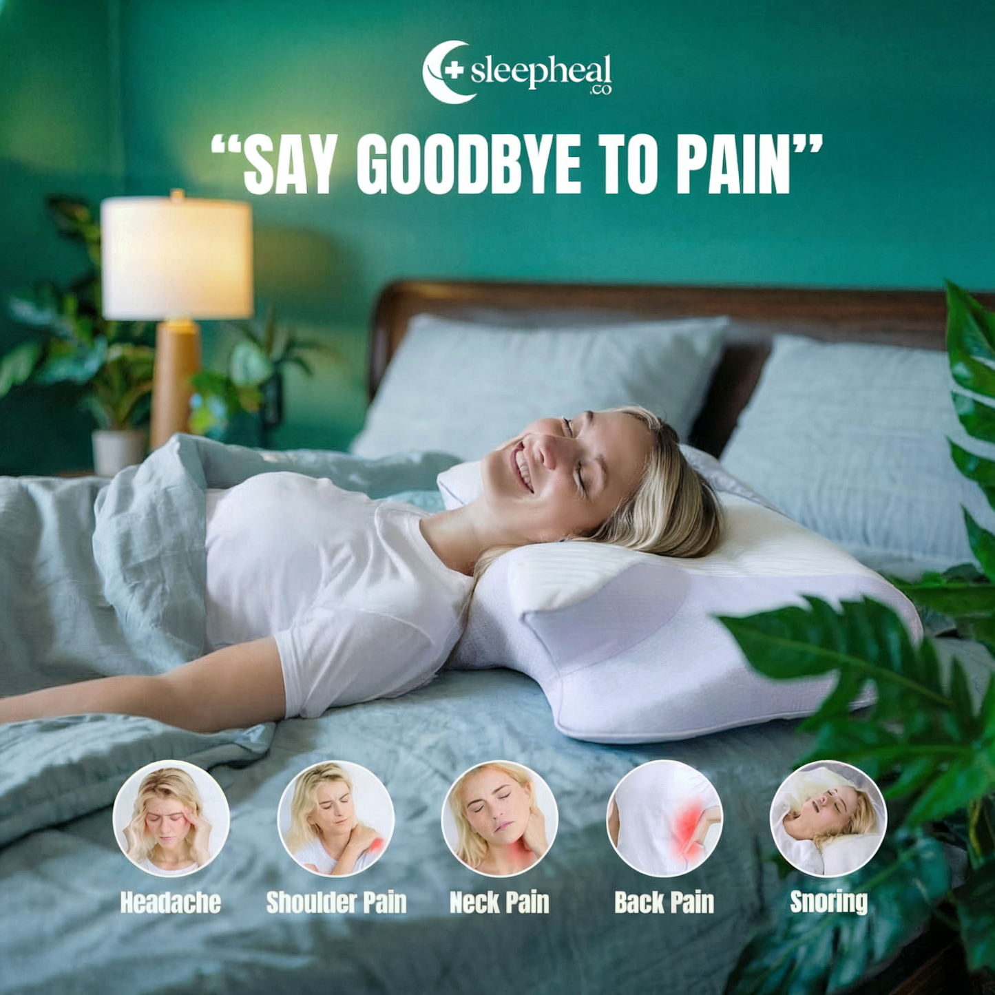 SleepHeal™ Pillow: Wake up pain-free